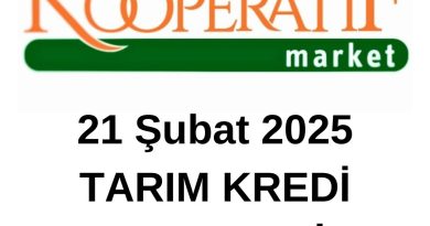 21 Şubat 2025 Tarım Kredi Kooperatif aktüel