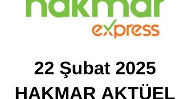 22 Şubat 2025 Hakmar aktüel indirimleri