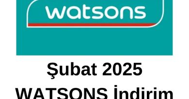 Watsons Şubat 2025 İndirim