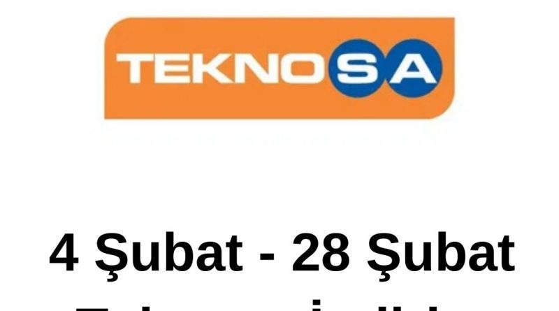 Şubat 2025 Teknosa indirim